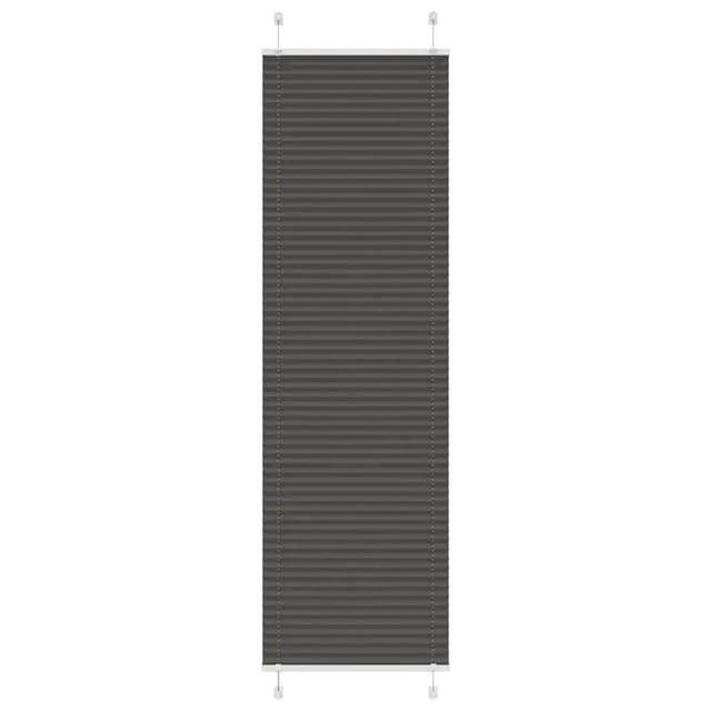 vidaXL Plissee Schwarz 60x200 cm Stoffbreite 59,4 cm Polyester 4015152