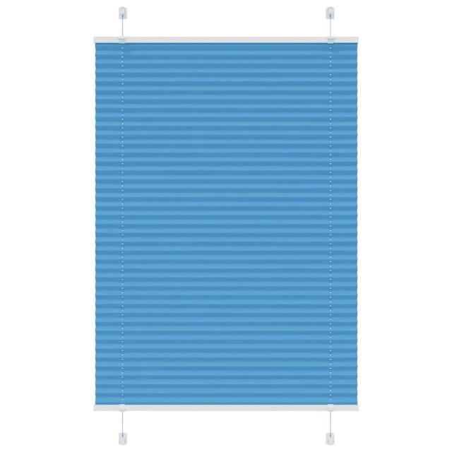 vidaXL Plissee Blau 95x150 cm Stoffbreite 94,4 cm Polyester 4015193