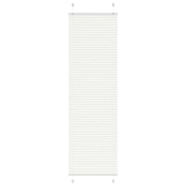 vidaXL Plissee Weiß 65x200 cm Stoffbreite 64,4 cm Polyester 4015510