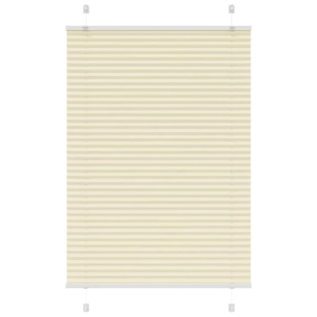 vidaXL Plissee Creme 95x100 cm Stoffbreite 94,4 cm Polyester 4015278