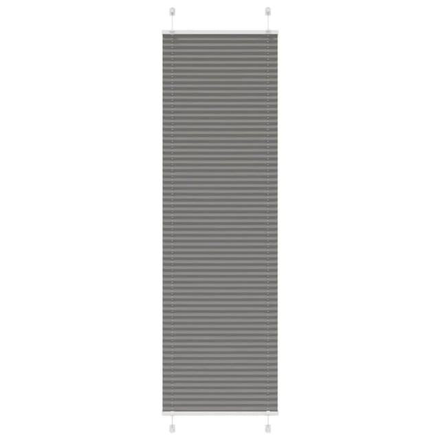 vidaXL Plissee Anthrazit 60x200 cm Stoffbreite 59,4 cm Polyester 4015101