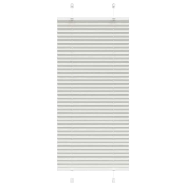 vidaXL Plissee Hellgrau 55x150 cm Stoffbreite 54,4 cm Polyester 4015338