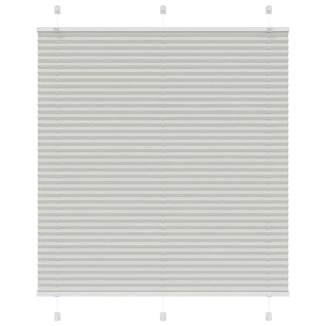 vidaXL Plissee Hellgrau 120x100 cm Stoffbreite 119,4 cm Polyester 4015334