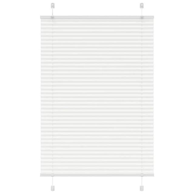 vidaXL Plissee Weiß 100x100 cm Stoffbreite 99,4 cm Polyester 4015483