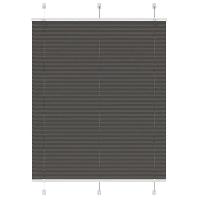 vidaXL Plissee Schwarz 110x150 cm Stoffbreite 109,4 cm Polyester 4015145