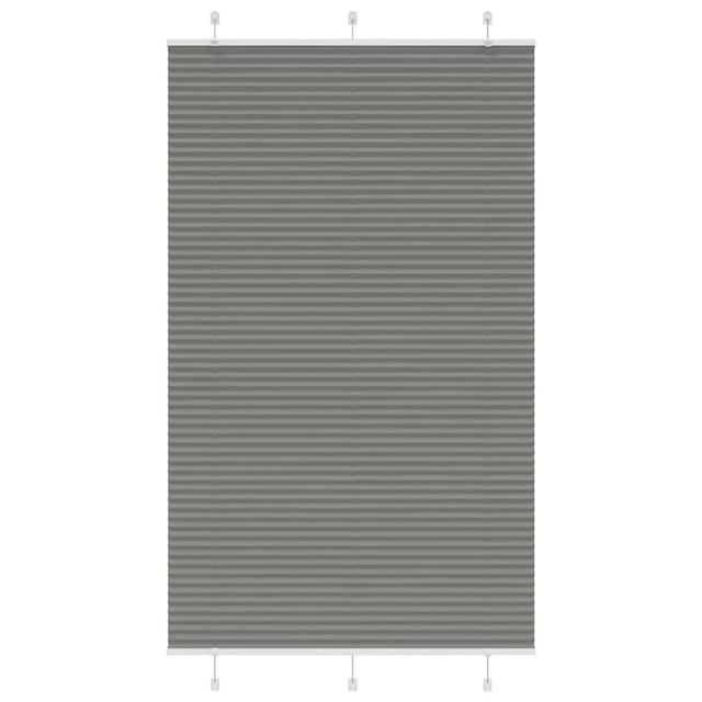 vidaXL Plissee Anthrazit 115x200 cm Stoffbreite 114,4 cm Polyester 4015112