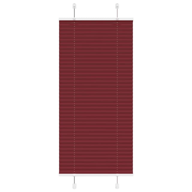 vidaXL Plissee Bordeauxrot 65x150 cm Stoffbreite 64,4 cm Polyester 4015238
