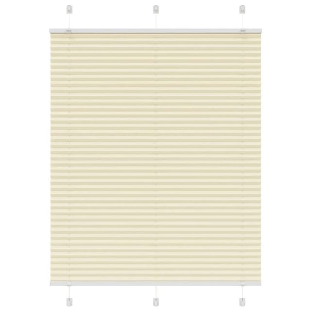 vidaXL Plissee Creme 105x150 cm Stoffbreite 104,4 cm Polyester 4015297