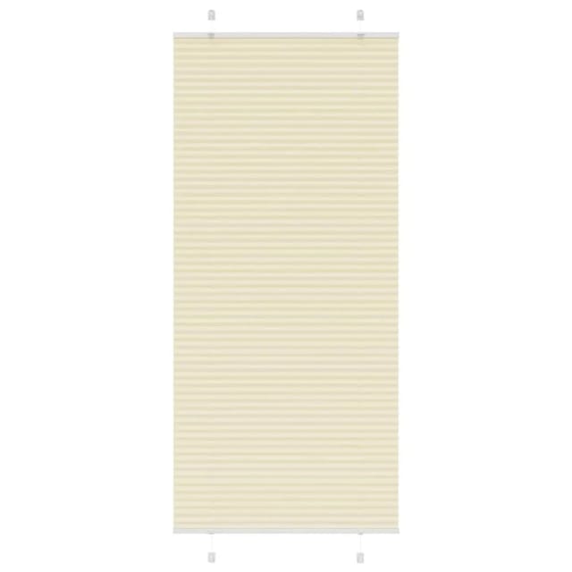 vidaXL Plissee Creme 95x200 cm Stoffbreite 94,4 cm Polyester 4015312