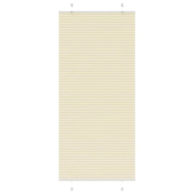 vidaXL Plissee Creme 100x200 cm Stoffbreite 99,4 cm Polyester 4015313