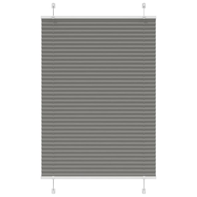 vidaXL Plissee Anthrazit 95x100 cm Stoffbreite 94,4 cm Polyester 4015074