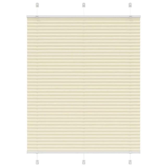 vidaXL Plissee Creme 105x100 cm Stoffbreite 104,4 cm Polyester 4015280