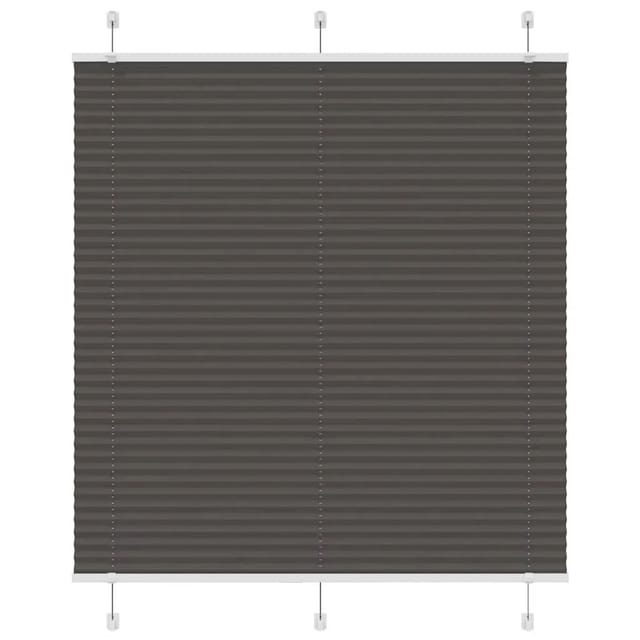 vidaXL Plissee Schwarz 120x100 cm Stoffbreite 119,4 cm Polyester 4015130