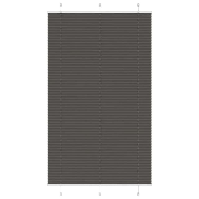 vidaXL Plissee Schwarz 120x200 cm Stoffbreite 119,4 cm Polyester 4015164