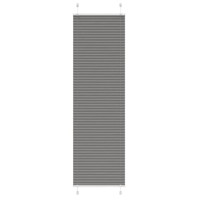 vidaXL Plissee Anthrazit 55x200 cm Stoffbreite 54,4 cm Polyester 4015100