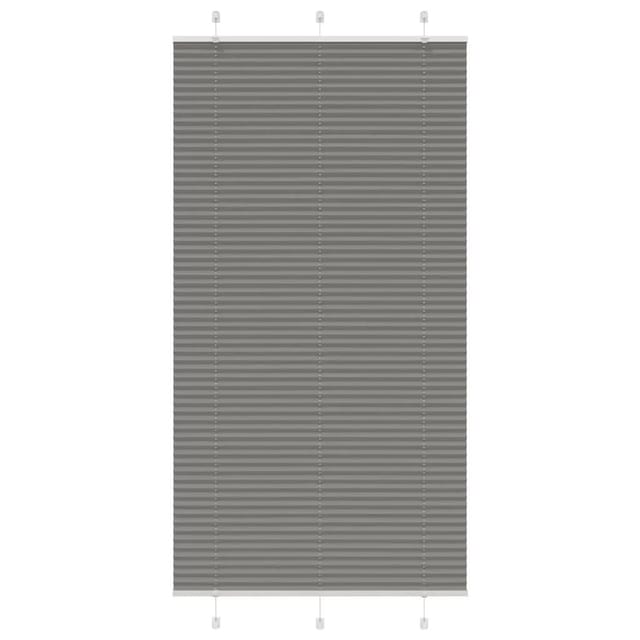 vidaXL Plissee Anthrazit 110x200 cm Stoffbreite 109,4 cm Polyester 4015111
