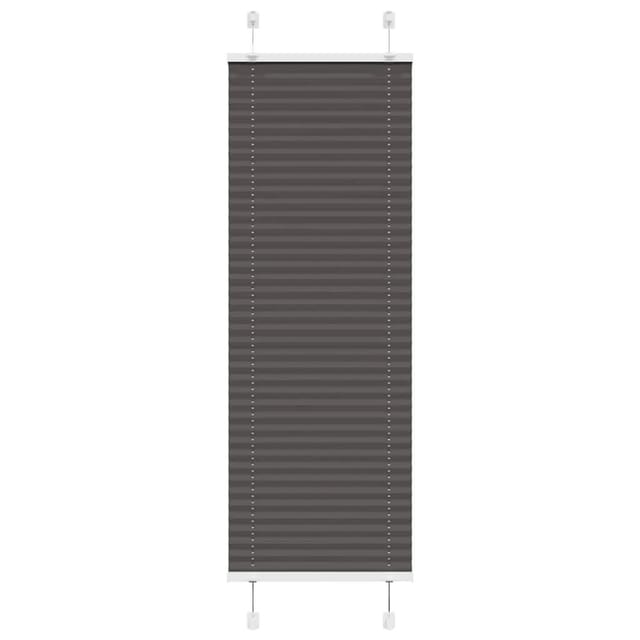 vidaXL Plissee Schwarz 40x100 cm Stoffbreite 39,4 cm Polyester 4015114