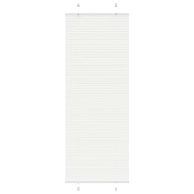 vidaXL Plissee Weiß 80x200 cm Stoffbreite 79,4 cm Polyester 4015513