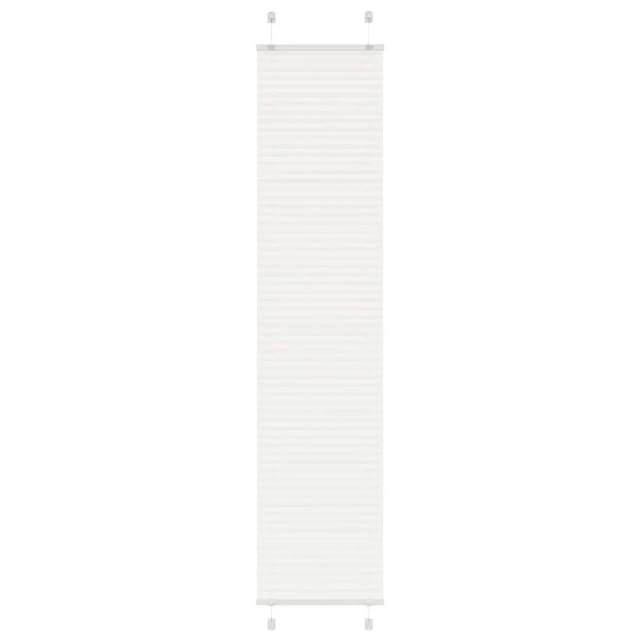 vidaXL Plissee Weiß 40x200 cm Stoffbreite 39,4 cm Polyester 4015505