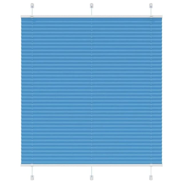 vidaXL Plissee Blau 115x100 cm Stoffbreite 114,4 cm Polyester 4015180