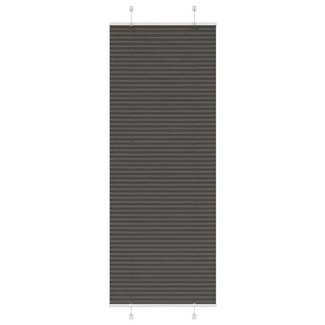 vidaXL Plissee Schwarz 70x200 cm Stoffbreite 69,4 cm Polyester 4015154