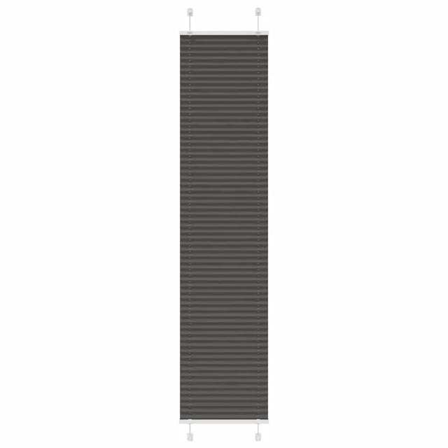 vidaXL Plissee Schwarz 40x200 cm Stoffbreite 39,4 cm Polyester 4015148