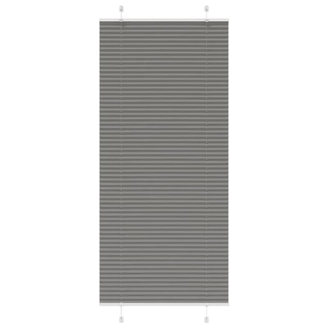 vidaXL Plissee Anthrazit 90x200 cm Stoffbreite 89,4 cm Polyester 4015107