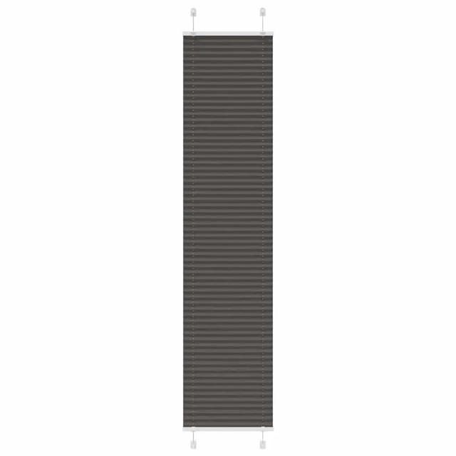 vidaXL Plissee Schwarz 45x200 cm Stoffbreite 44,4 cm Polyester 4015149