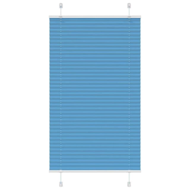 vidaXL Plissee Blau 75x150 cm Stoffbreite 74,4 cm Polyester 4015189