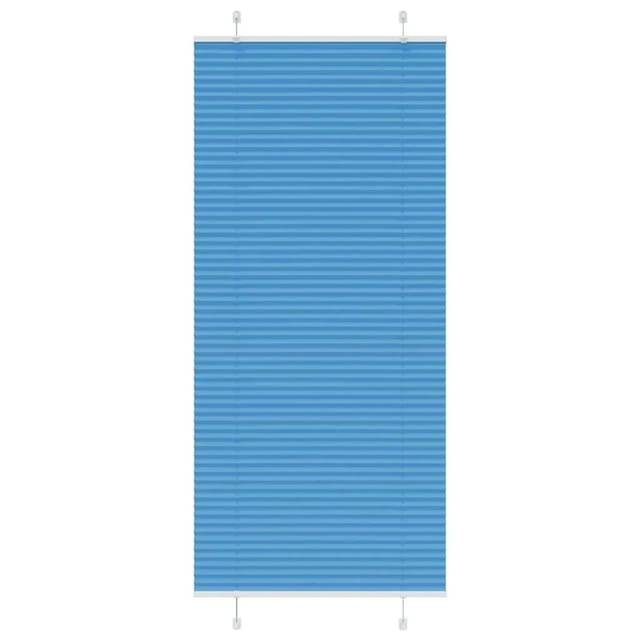 vidaXL Plissee Blau 95x200 cm Stoffbreite 94,4 cm Polyester 4015210