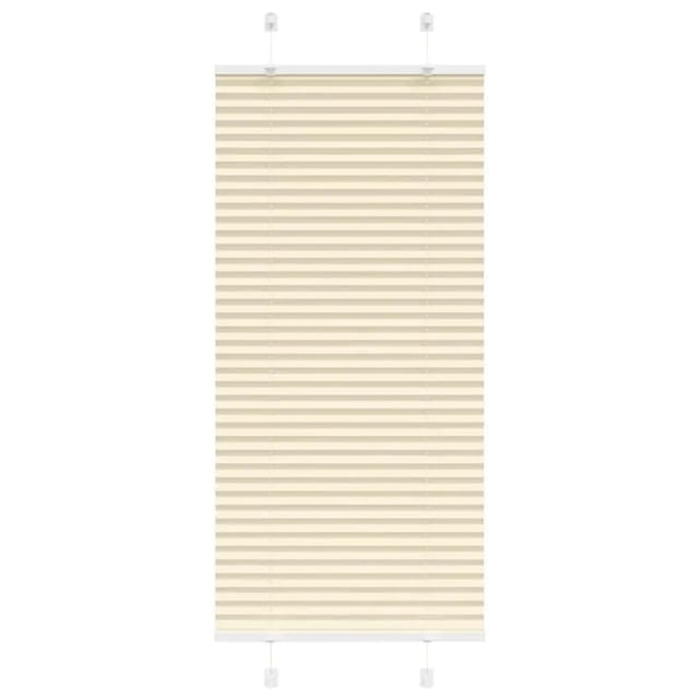 vidaXL Plissee Creme 65x150 cm Stoffbreite 64,4 cm Polyester 4015289