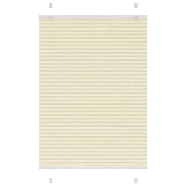 vidaXL Plissee Creme 95x150 cm Stoffbreite 94,4 cm Polyester 4015295
