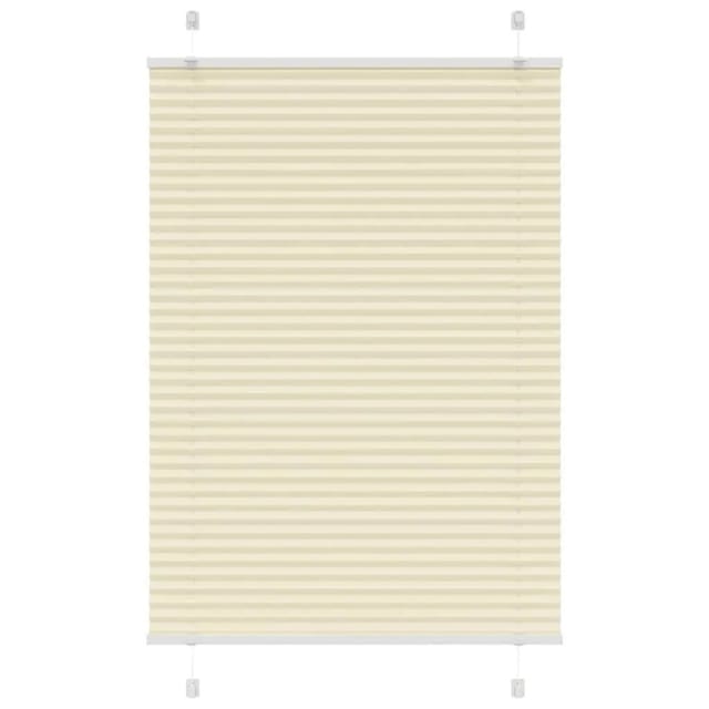 vidaXL Plissee Creme 90x100 cm Stoffbreite 89,4 cm Polyester 4015277