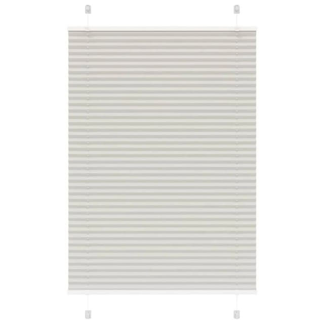 vidaXL Plissee Hellgrau 90x150 cm Stoffbreite 89,4 cm Polyester 4015345