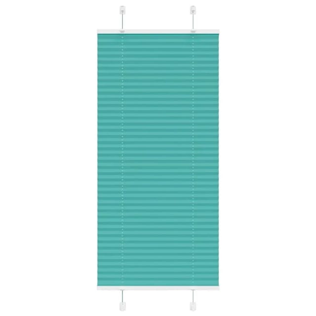 vidaXL Plissee Petrolgrün 65x100 cm Stoffbreite 64,4 cm Polyester 4015374