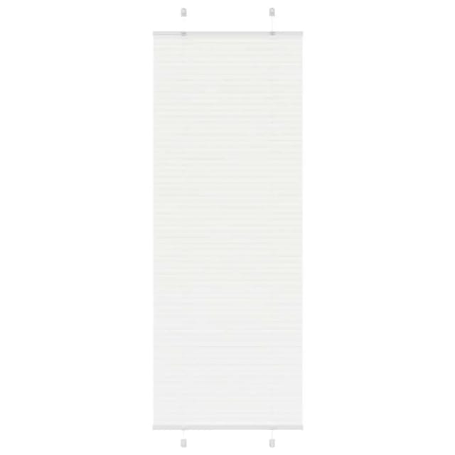vidaXL Plissee Weiß 75x200 cm Stoffbreite 74,4 cm Polyester 4015512
