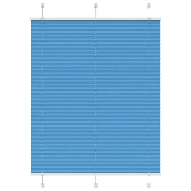 vidaXL Plissee Blau 110x150 cm Stoffbreite 109,4 cm Polyester 4015196