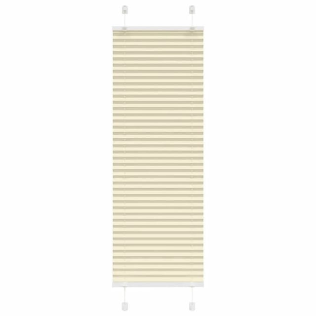 vidaXL Plissee Creme 45x100 cm Stoffbreite 44,4 cm Polyester 4015268
