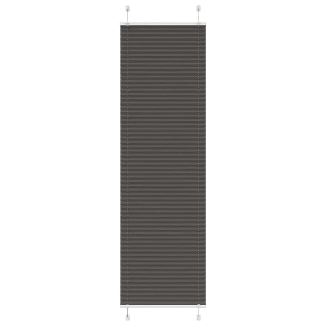 vidaXL Plissee Schwarz 65x200 cm Stoffbreite 64,4 cm Polyester 4015153