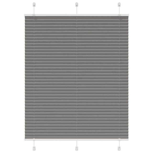 vidaXL Plissee Anthrazit 110x150 cm Stoffbreite 109,4 cm Polyester 4015094