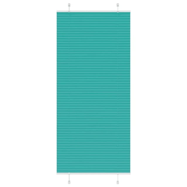 vidaXL Plissee Petrolgrün 85x200 cm Stoffbreite 84,4 cm Polyester 4015412