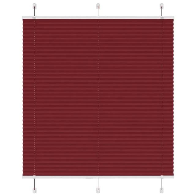 vidaXL Plissee Bordeauxrot 120x150 cm Stoffbreite 119,4 cm Polyester 4015249