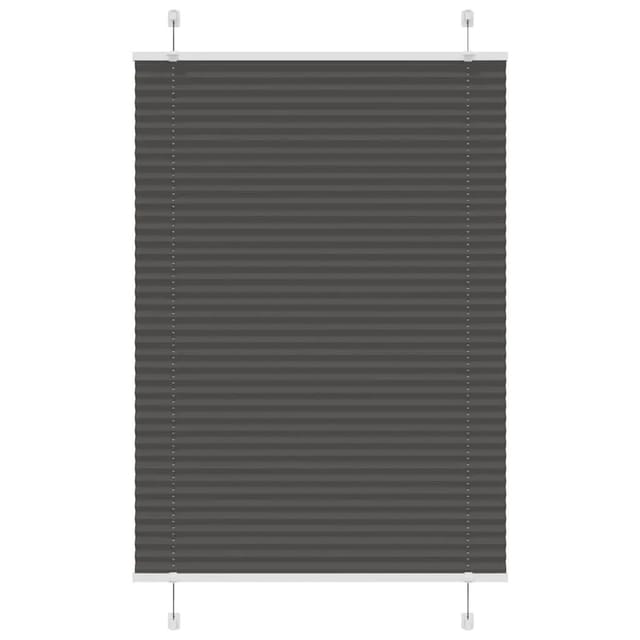 vidaXL Plissee Schwarz 95x100 cm Stoffbreite 94,4 cm Polyester 4015125