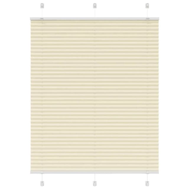 vidaXL Plissee Creme 110x150 cm Stoffbreite 109,4 cm Polyester 4015298