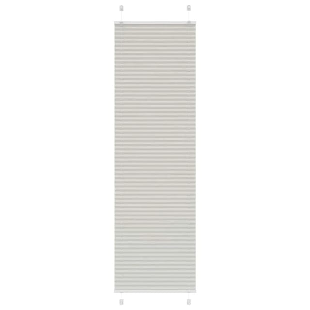vidaXL Plissee Hellgrau 55x200 cm Stoffbreite 54,4 cm Polyester 4015355