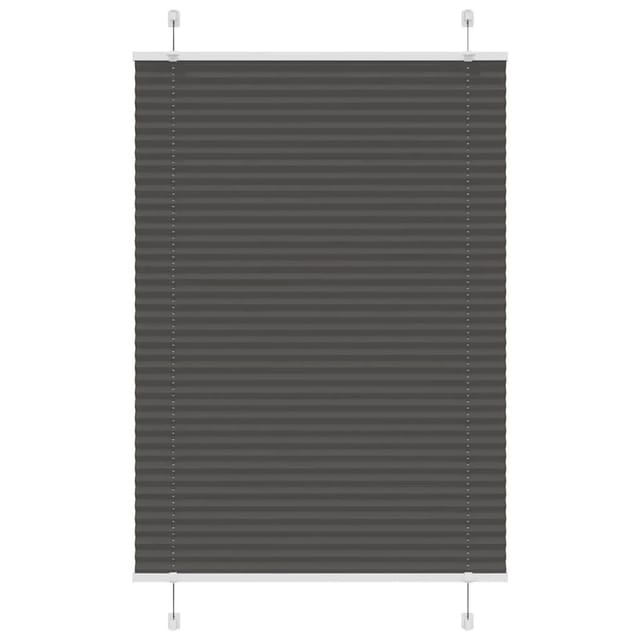 vidaXL Plissee Schwarz 85x150 cm Stoffbreite 84,4 cm Polyester 4015140
