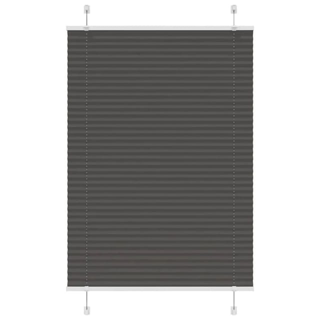 vidaXL Plissee Schwarz 90x150 cm Stoffbreite 89,4 cm Polyester 4015141