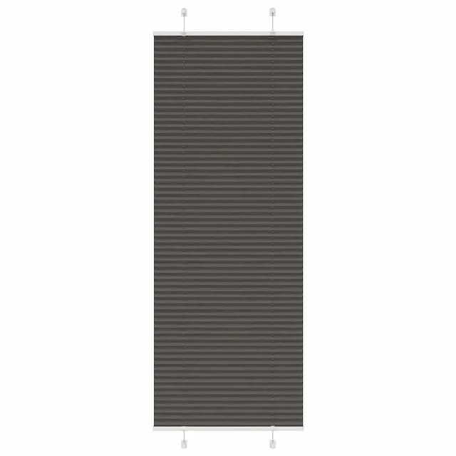 vidaXL Plissee Schwarz 80x200 cm Stoffbreite 79,4 cm Polyester 4015156
