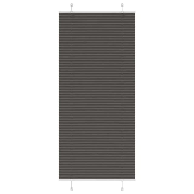 vidaXL Plissee Schwarz 90x200 cm Stoffbreite 89,4 cm Polyester 4015158