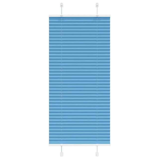 vidaXL Plissee Blau 55x150 cm Stoffbreite 54,4 cm Polyester 4015185